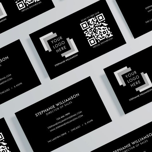 QR-Code Berufliche, benutzerdefinierte Logos Schwa Visitenkarte