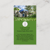 QR-Code berufliche Lawncare Business Card Visitenkarte (Rückseite)