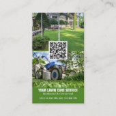 QR-Code berufliche Lawncare Business Card Visitenkarte (Vorderseite)