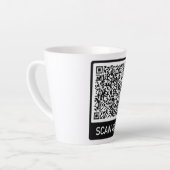 QR-Code - Berufliche Personalisierte Moderne scann Milchtasse (Linke Ecke)