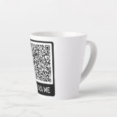 QR-Code - Berufliche Personalisierte Moderne scann Milchtasse (Rechte Ecke)
