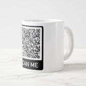 QR-Code - Berufliche, personalisierte Umarmung prü Jumbo-Tasse (Vorderseite Rechts)