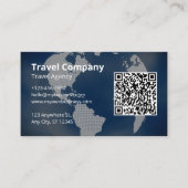 QR Code Berufliche Reiseagentur Visitenkarte (Vorderseite)