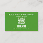 QR-Code Berufliche Tree-Services Visitenkarte (Rückseite)