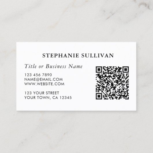 QR-Code Berufliche Visitenkarte (Rückseite)