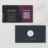 QR-Code berufliche Visitenkarte mit Logo (Vorne/Hinten)