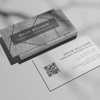 QR-Code Beruflicher Boden und Tiler Visitenkarte