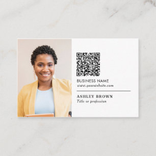 QR-Code beruflicher einfacher Logoverteiler Foto-B Visitenkarte