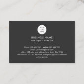 QR-Code beruflicher einfacher Logoverteiler Foto-B Visitenkarte (Rückseite)