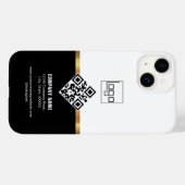 QR-Code Berufliches benutzerdefiniertes Logo Schwa Case-Mate iPhone Hülle (Rückseite (Horizontal))