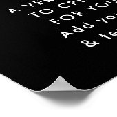 QR-Code | Berufliches, einfaches, schwarzes Firmen Poster (Ecke)