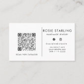 QR-Code Berufliches Farblogo Visitenkarte (Rückseite)