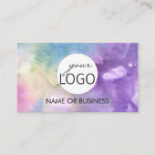 QR-Code Berufliches Farblogo Visitenkarte (Vorderseite)