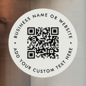 QR-Code | Berufliches Graues Round-Window für Unte Fensteraufkleber
