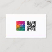 QR-Code Berufliches Logo hochladen Visitenkarte (Rückseite)