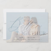 QR CODE besser zusammen Skript Foto Hochzeit Save The Date (Vorderseite)