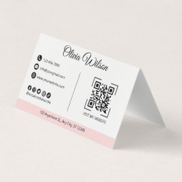 QR Code Besuchen Sie meine Website Moderne Visiten Visitenkarten