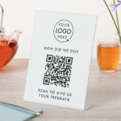 QR-Code-Bewertung der Bewertung von Unternehmen du Sockelschild (In Situ)