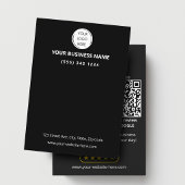 QR-Code Bewertung von Kleinunternehmen GOOGLE und  Visitenkarte