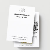 QR-Code Bewertung von Kleinunternehmen GOOGLE und Visitenkarte