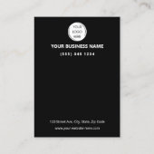 QR-Code Bewertung von Kleinunternehmen GOOGLE und  Visitenkarte (Rückseite)
