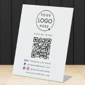 QR Code Bezahlung | Zelle Paypal Payment Business- Sockelschild