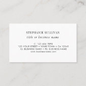 QR-Code Bezeichnung Wildblume von Unternehmensname Visitenkarte (Rückseite)