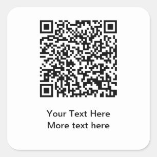 QR Code Big Information Aufkleber Etiketten