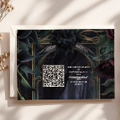 QR Code Bis zum Tod machen wir Teil Gothic Hallowe Begleitkarte