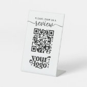 QR-Code Bitte eine Überprüfung Verlassen haben Sockelschild (Vorderseite)