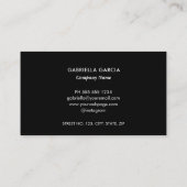 QR-Code-Black-Logo-Visitenkarte hinzufügen Visitenkarte (Rückseite)