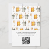 QR Code Blasen & Brause Paare Dusche Einladung (Rückseite)