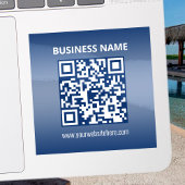 QR-Code | Blau (oder eine beliebige Farbe) strahle Aufkleber