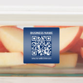 QR-Code | Blau (oder eine beliebige Farbe) strahle Etiketten (Befestigt)