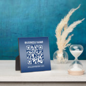 QR-Code | Blau (oder jede Farbe) Gradient Fotoplatte (InSitu)