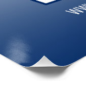 QR-Code | Blau (oder jede Farbe) Gradient Poster (Ecke)