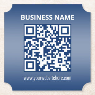 QR-Code Blau (oder jede Farbe) Gradient Untersetzer