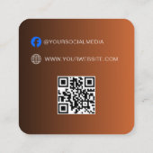 QR-Code | Blue Cloud Label Price Hang Tag (Rückseite)