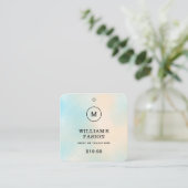 QR-Code | Blue Cloud Label Price Hang Tag (Stehend Vorderseite)