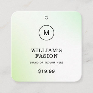 QR-Code Blue Cloud Label Price Hang Tag