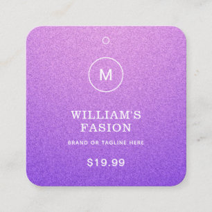 QR-Code Blue Cloud Label Price Hang Tag