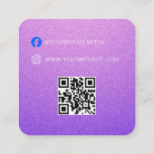 QR-Code | Blue Cloud Label Price Hang Tag (Rückseite)