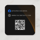 QR-Code | Blue Cloud Label Price Hang Tag (Rückseite)