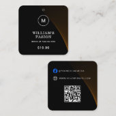 QR-Code | Blue Cloud Label Price Hang Tag (Vorne/Hinten)