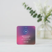 QR-Code | Blue Cloud Label Price Hang Tag (Stehend Vorderseite)