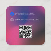 QR-Code | Blue Cloud Label Price Hang Tag (Rückseite)