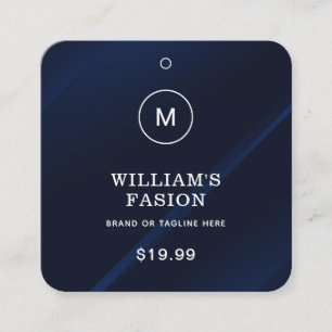 QR-Code Blue Cloud Label Price Hang Tag