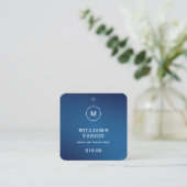 QR-Code | Blue Cloud Label Price Hang Tag (Stehend Vorderseite)