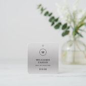 QR-Code | Blue Cloud Label Price Hang Tag (Stehend Vorderseite)
