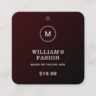 QR-Code Blue Cloud Label Price Hang Tag